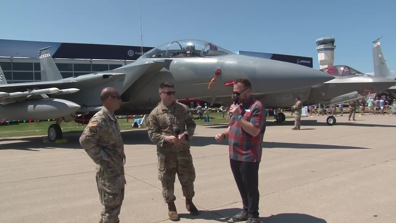 EAA AIrVenture Plane Talk:  F-15EX with Tech. Sgt. Kyle Waldron & Senior Airman Noah Couglin