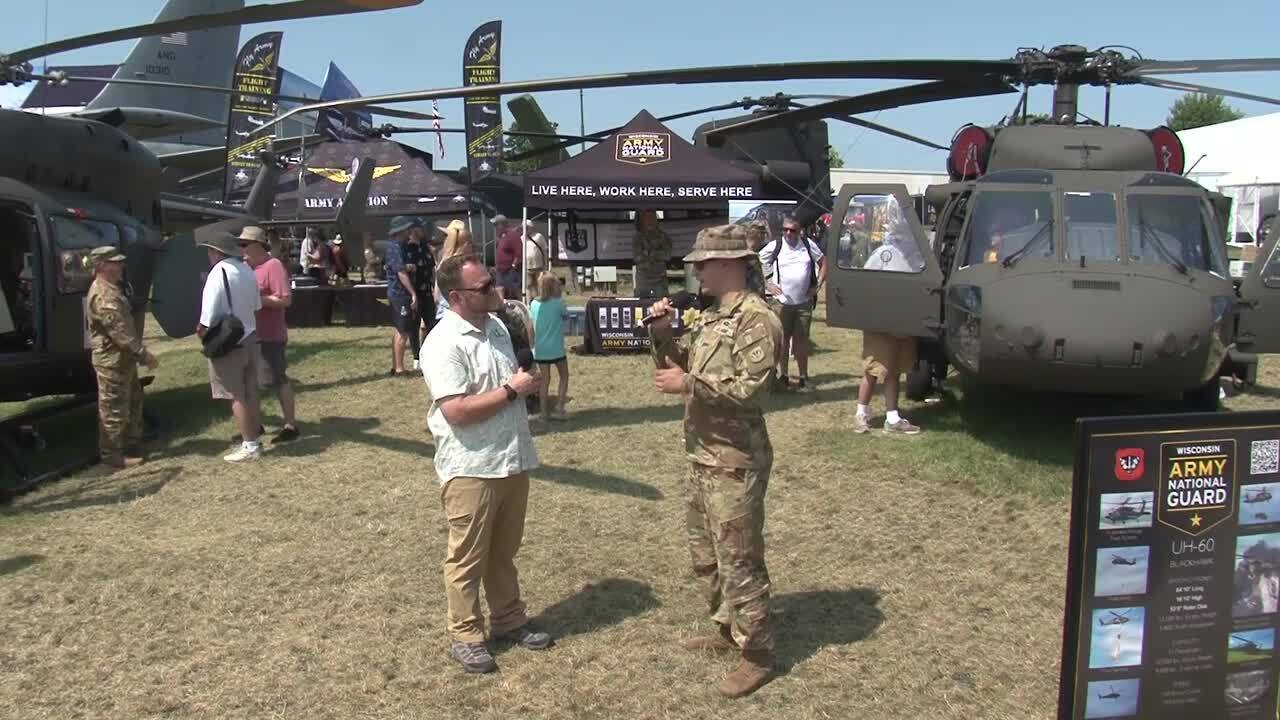 EAA AirVenture Plane Talk: F15  UH-60 Blackhawk & UH-72 Lakota with Warrant Officer Brouillette